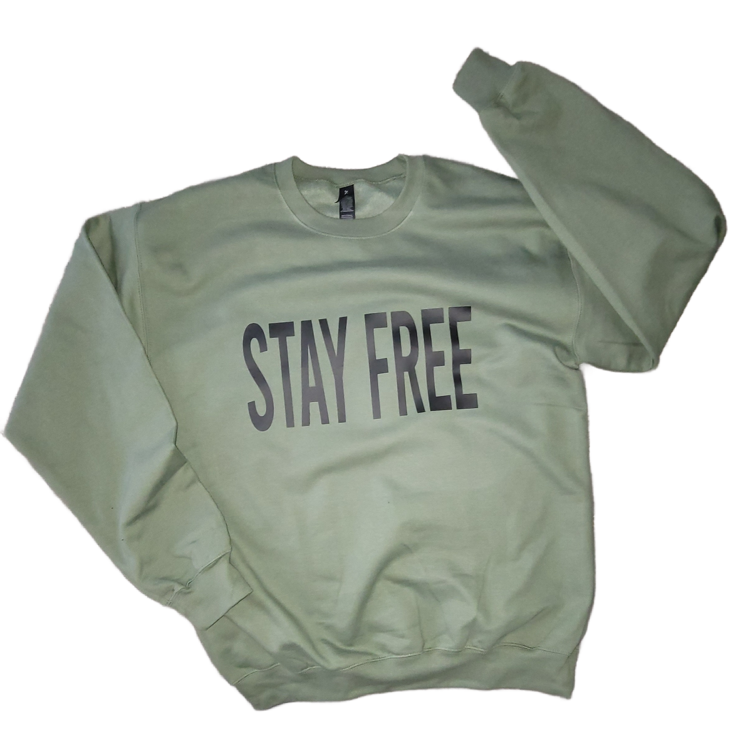 STAY FREE - Black on Green